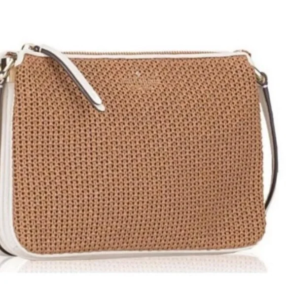 NWOT KATE SPADE New York Jackson Straw Triple Gusset Crossbody - Picture 5 of 16